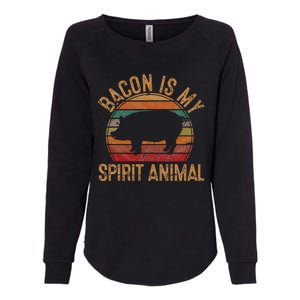 Bacon Is My Spirit Animal Gift Retro BBQ Costume Pork Grill Womens California Wash Sweatshirt