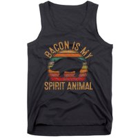 Bacon Is My Spirit Animal Gift Retro BBQ Costume Pork Grill Tank Top