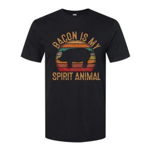 Bacon Is My Spirit Animal Gift Retro BBQ Costume Pork Grill Softstyle CVC T-Shirt