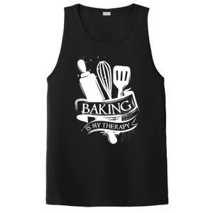 Baking Is My Therapy Funny Baking Gift Funny Gift PosiCharge Competitor Tank