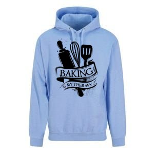 Baking Is My Therapy Funny Baking Gift Funny Gift Unisex Surf Hoodie