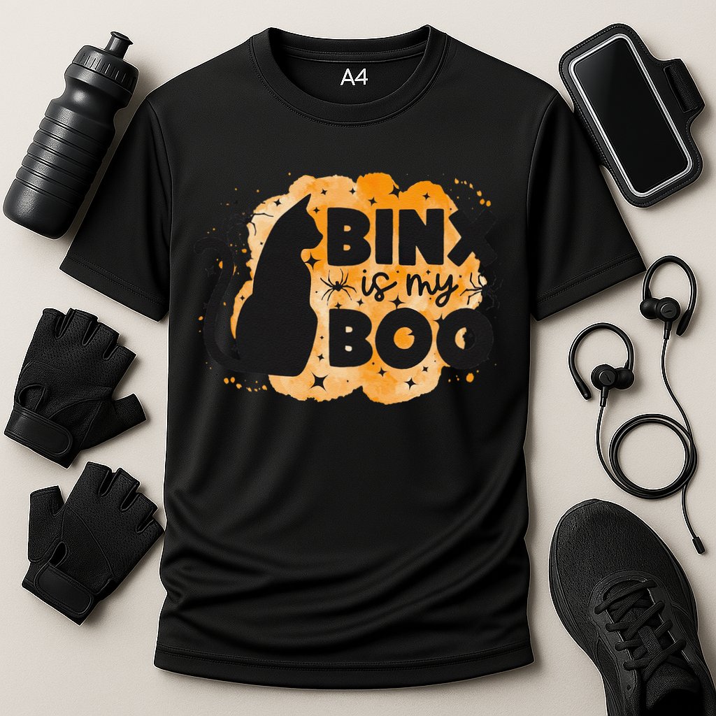 Binx Is My Boo Halloween Cat Scary Holiday Horror Night Cooling Performance Crew T-Shirt