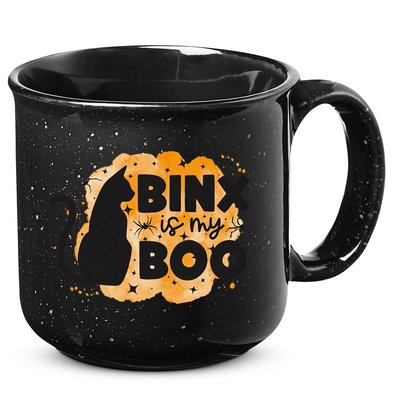 Binx Is My Boo Halloween Cat Scary Holiday Horror Night 15oz Campfire Ceramic Mug