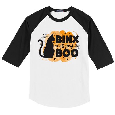 Binx Is My Boo Halloween Cat Scary Holiday Horror Night Baseball Sleeve Shirt