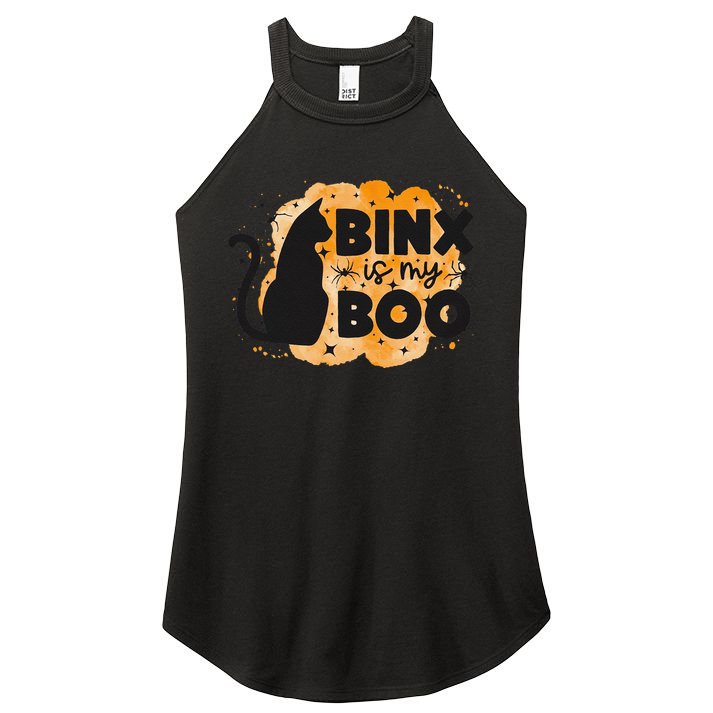 Binx Is My Boo Halloween Cat Scary Holiday Horror Night Women's Perfect Tri Rocker Tank