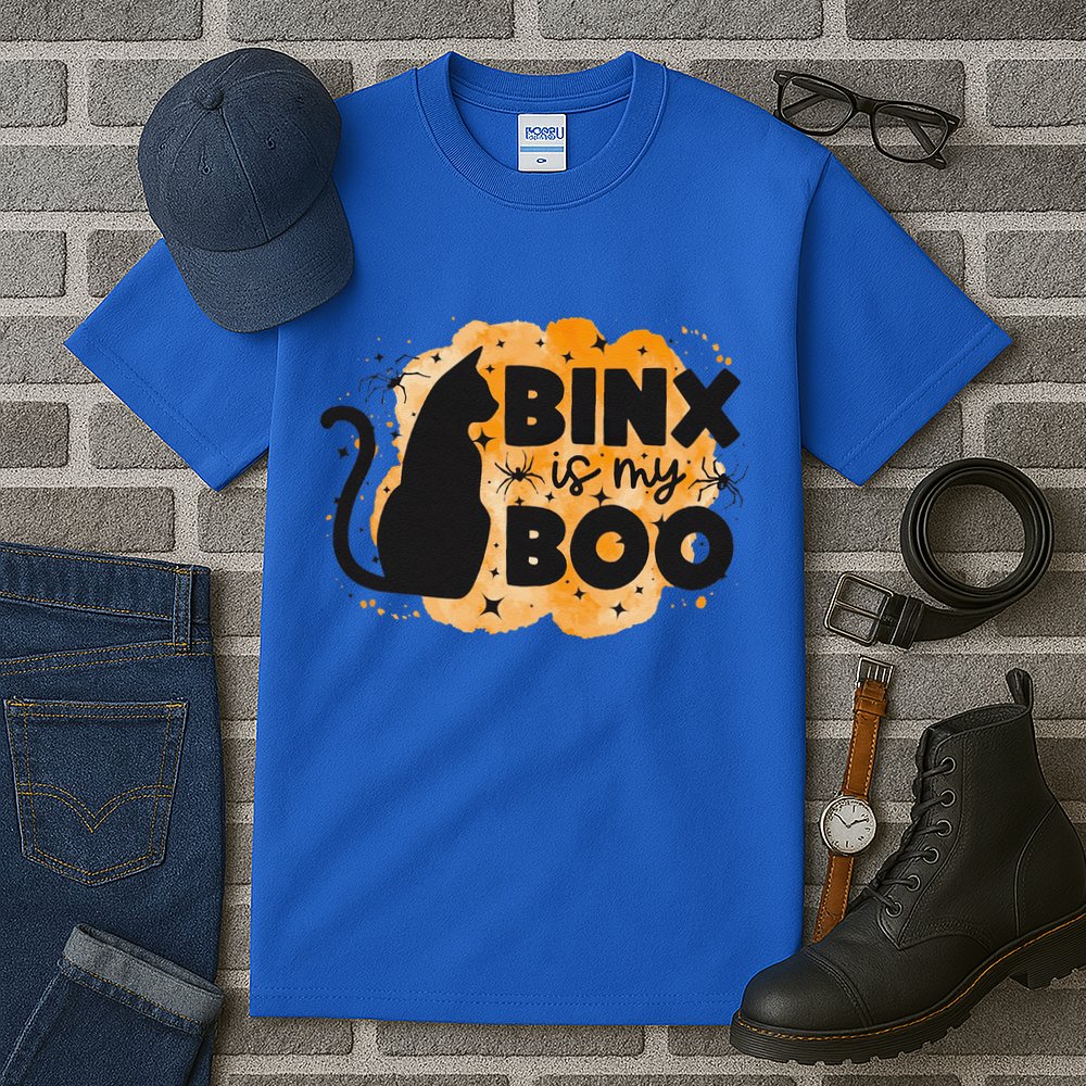 Binx Is My Boo Halloween Cat Scary Holiday Horror Night Tall T-Shirt