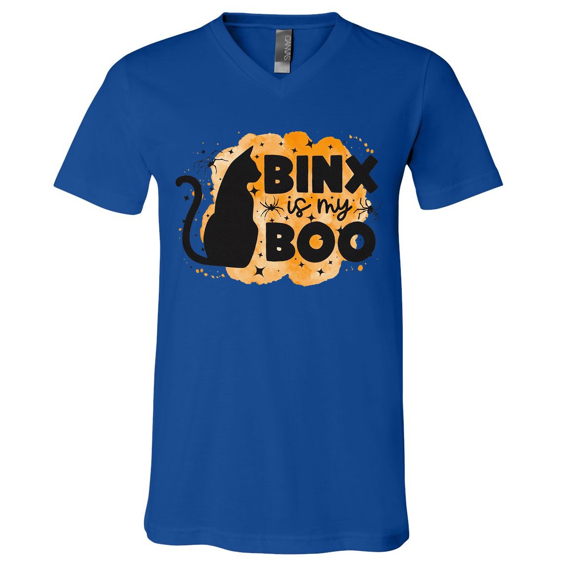 Binx Is My Boo Halloween Cat Scary Holiday Horror Night V-Neck T-Shirt