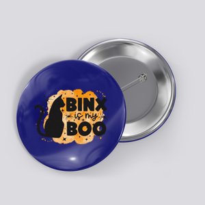 Binx Is My Boo Halloween Cat Scary Holiday Horror Night Button