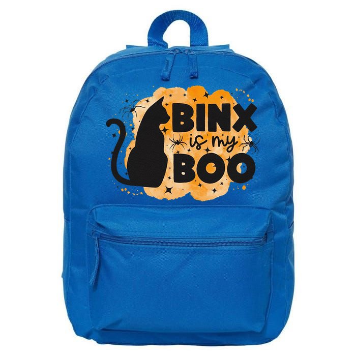 Binx Is My Boo Halloween Cat Scary Holiday Horror Night 16 in Basic Backpack