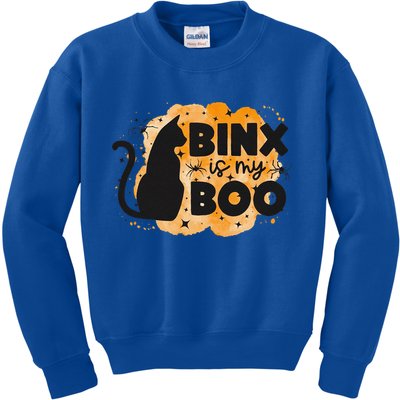 Binx Is My Boo Halloween Cat Scary Holiday Horror Night Kids Sweatshirt