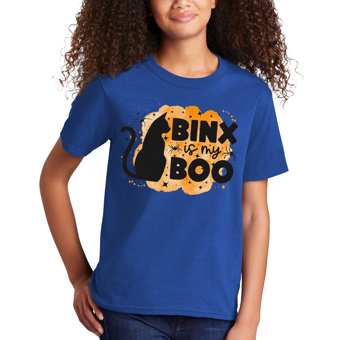 Binx Is My Boo Halloween Cat Scary Holiday Horror Night Kids T-Shirt