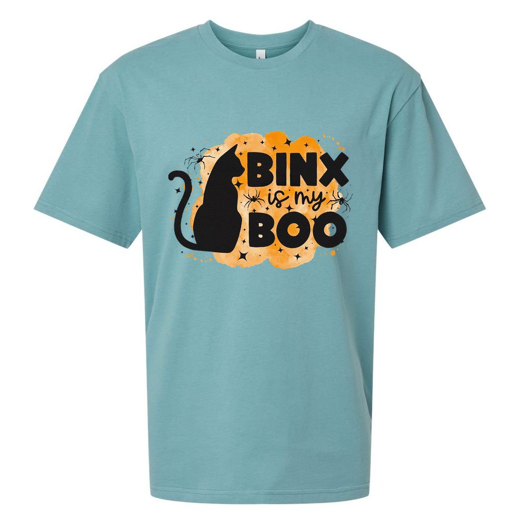 Binx Is My Boo Halloween Cat Scary Holiday Horror Night Sueded Cloud Jersey T-Shirt