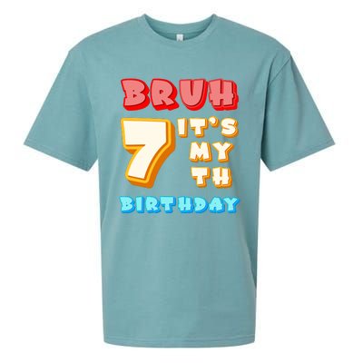 Bruh ItS My 7th Birthday Sueded Cloud Jersey T-Shirt