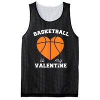 Basketball Is My Valentine Mesh Reversible Basketball Jersey Tank