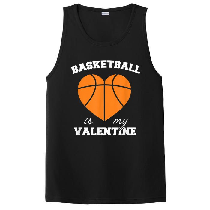 Basketball Is My Valentine PosiCharge Competitor Tank