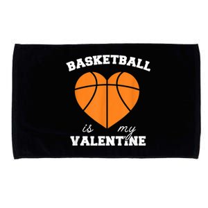 Basketball Is My Valentine Microfiber Hand Towel