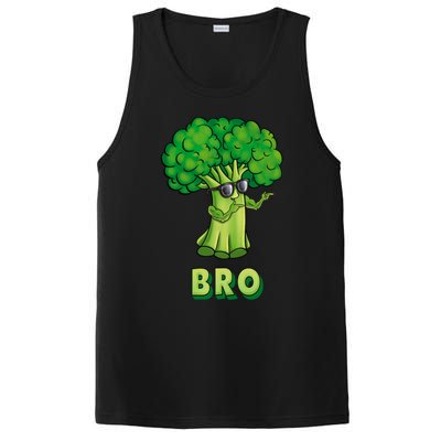 Broccoli Is My Bro Fitness Veggie Power Vegan Bro Gift PosiCharge Competitor Tank