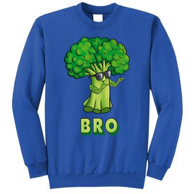 Broccoli Is My Bro Fitness Veggie Power Vegan Bro Gift Sweatshirt