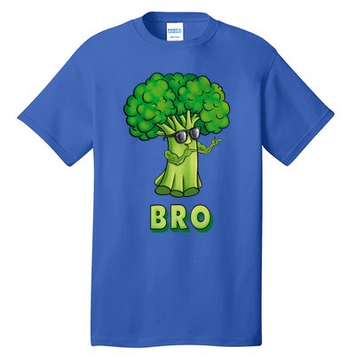 Broccoli Is My Bro Fitness Veggie Power Vegan Bro Gift Tall T-Shirt