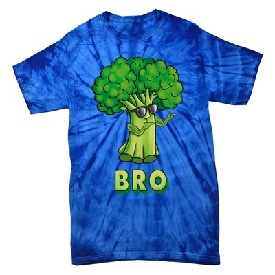 Broccoli Is My Bro Fitness Veggie Power Vegan Bro Gift Tie-Dye T-Shirt