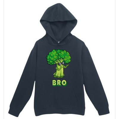 Broccoli Is My Bro Fitness Veggie Power Vegan Bro Gift Urban Pullover Hoodie