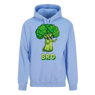 Broccoli Is My Bro Fitness Veggie Power Vegan Bro Gift Unisex Surf Hoodie