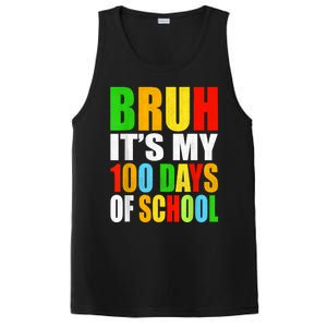 Bruh Its My 100 Days Of School Its 100th Day Of School Boy PosiCharge Competitor Tank