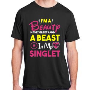 Beast In My Singlet Funny Wrestling Adult ChromaSoft Performance T-Shirt