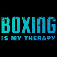 Boxing Is My Therapy Boxer Cool Gift Doggie Tank