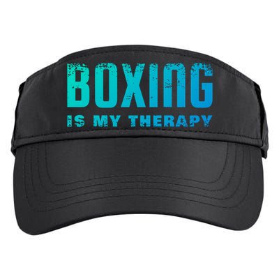Boxing Is My Therapy Boxer Cool Gift Adult Drive Performance Visor