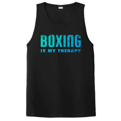 Boxing Is My Therapy Boxer Cool Gift PosiCharge Competitor Tank