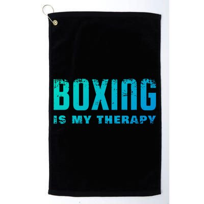 Boxing Is My Therapy Boxer Cool Gift Golf Towel