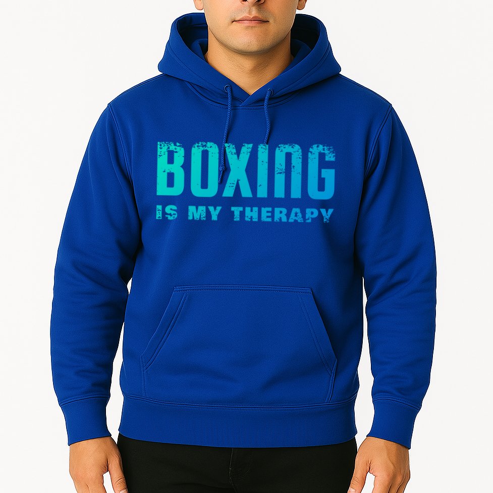 Boxing Is My Therapy Boxer Cool Gift Hoodie