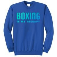 Boxing Is My Therapy Boxer Cool Gift Sweatshirt