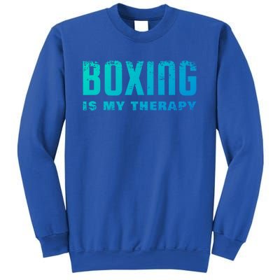 Boxing Is My Therapy Boxer Cool Gift Sweatshirt