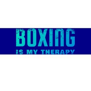 Boxing Is My Therapy Boxer Cool Gift Bumper Sticker