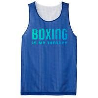 Boxing Is My Therapy Boxer Cool Gift Mesh Reversible Basketball Jersey Tank