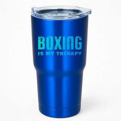 Boxing Is My Therapy Boxer Cool Gift Tumbler