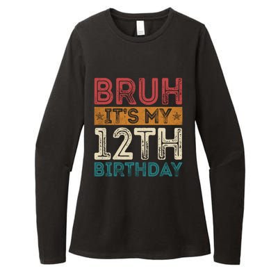 Bruh Its My 12th Birthday 12 Year Old Birthday Womens CVC Long Sleeve Shirt