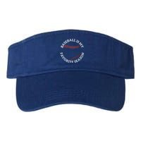 Baseball Is My Favorite Season Baseball Player Meaningful Gift Fan Valucap Bio-Washed Visor