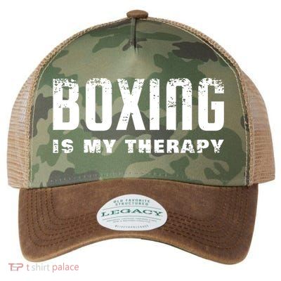 Boxing Is My Therapy Boxer Gift Legacy Tie Dye Trucker Hat