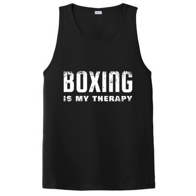 Boxing Is My Therapy Boxer Gift PosiCharge Competitor Tank