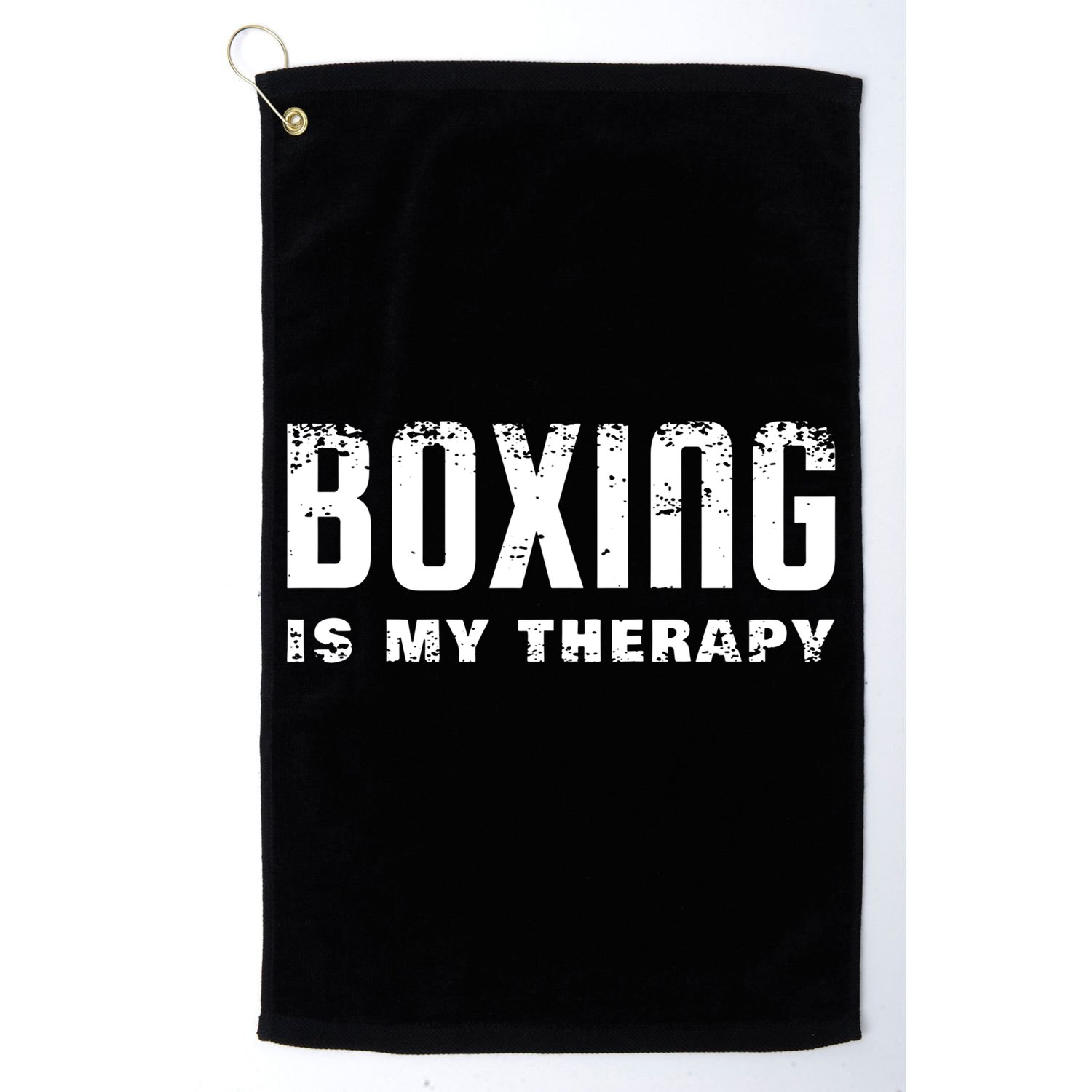 Boxing Is My Therapy Boxer Gift Golf Towel