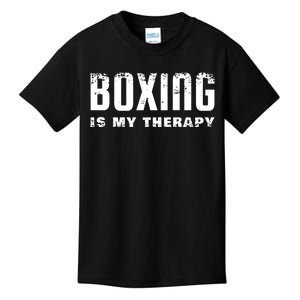 Boxing Is My Therapy Boxer Gift Kids T-Shirt