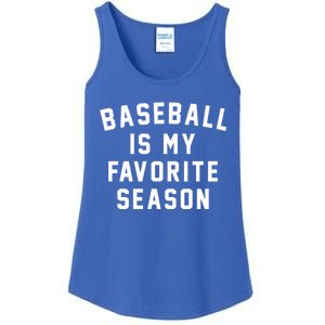 Baseball Is My Favorite Season Baseball Lover Gift Ladies Essential Tank