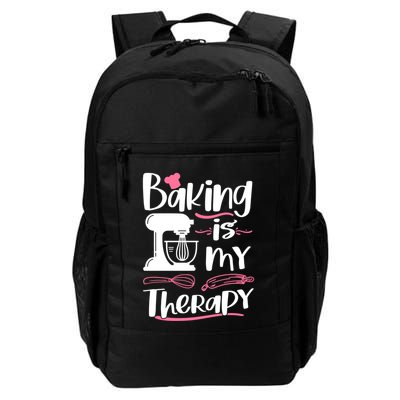 Baking Is My Therapy Baking Lover Quote Funny Baker Cookie Gift Backpack