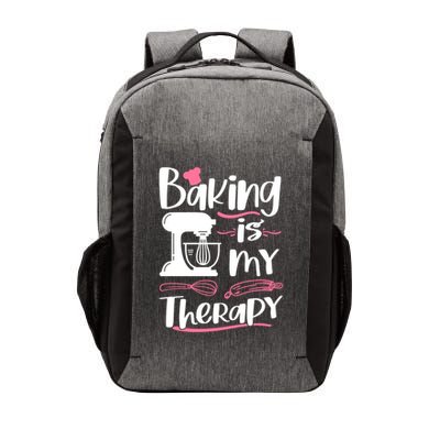 Baking Is My Therapy Baking Lover Quote Funny Baker Cookie Gift Vector Backpack