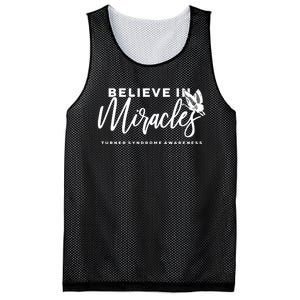 Believe In Miracles Turner Syndrome Awarenss Mesh Reversible Basketball Jersey Tank