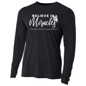 Believe In Miracles Turner Syndrome Awarenss Cooling Performance Long Sleeve Crew