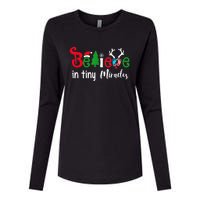 Believe In Magic Of Tiny Mistletoes NICU Nurse Christmas Womens Cotton Relaxed Long Sleeve T-Shirt